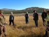 Guide Greg Zirbel talks to hikers about the wildlife in the valley.