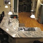 Muti-level granite tops are a specialty of the company's. Photo/Stone World