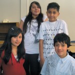 Maria Nvarro, l-r, Jazmine Aragon, Armando Reyes and Cristian Reyes