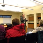 Assemblyman Ted Gaines answers questions Tuesday at LTCC. Photo/Kathryn Reed