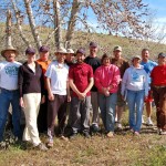 Sienna Smith-Saeger, Nathan Smith, Rob Ranieri, Anne Thomas, Pat Fried and Instructor Rachel Moore. Back row (l-r)  Tom Mapes, Greg Altringer, Jason Zona, Cary Olson, Jeff Bennett and Ron Michitarian.