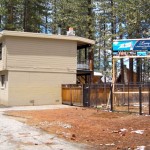 Five luxury condos are slated to occupy this site in South Lake Tahoe. Photo/Kathryn Reed