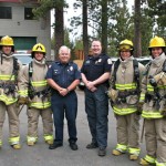 Cadet Paul Butterweich,  Cadet Mark Lookerse, Battalion Chief Ben Sharit TDFPD, Battalion Chief Gareth Harris LVFPD, Cadet Jyota Smith-Howard, Cadet Nick Giordano