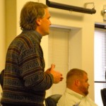 Gordon Shaw of LSC Transportation Consultants talks to the STATA board on June 4. Photo/Kathryn Reed