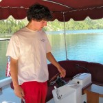 Joe Zanetell fires up the electric boat at Fallen Leaf Lake. Photos/Kathryn Reed