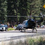 Landing on highways is normal for Calstar so patients are taken to hospitals faster. Photo/Kathryn Reed