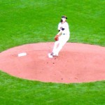 Tim Lincecum pitches in Game 1. Photos/Kathryn Reed