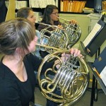 STHS Symphonic Band members practice. Photo/JJ Clause