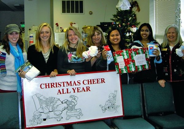 STHS S Club collects socks for Christmas Cheer