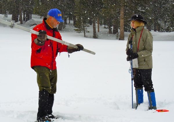 Snowpack water content near Tahoe 158% of normal