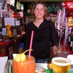 Sarah Moss is working on selling her Bloody Mary mix. Photo/Kathryn Reed