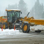 Caltrans clears the Y in South Tahoe on March 24. Photo/Kathryn Reed