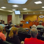 Nearly 40 people turned out May 5 for the public hearing about STPUD's proposed rate increases. Photo/Kathryn Reed