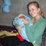 Brooke Wilkinson holds Jacqueline, one of the babies she witnessed be born. The mom asked Wilkinson to name her child. She did after her mom. Photos/Provided