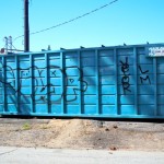 Taggers like large areas where they can leave their mark.