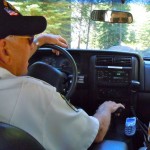 Dick Young drives through El Dorado County looking for possible trouble.