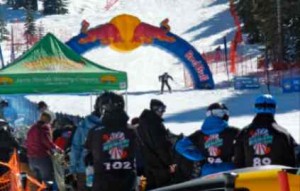 Banzai's finish line at Sugar Bowl is visible from the Lincoln chair. Photo/LTN