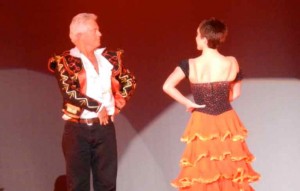 Bert’s Café owner Bueno Ketelsen and Casey Bartlemay perform the Paso Doble dance March 1. Photo/Kathryn Reed