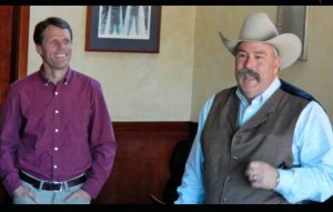 State Sen. Ted Gaines and Assemblyman Frank Bigelow talk March 1 in South Lake Tahoe. Photo/Kathryn Reed