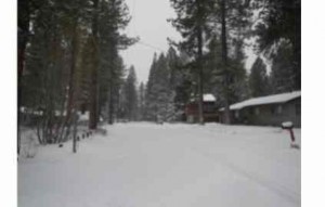 Snow is covering the streets of Lake Tahoe on Feb. 6. About 4 inches fell in South Lake Tahoe. Photo/LTN