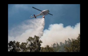 The 2012 Robbers Fire in Placer County is reminder of how dry conditions can rapidly ignite. Photo/Randy Pench/AP