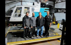 Pilot Kris Hunt, Flight Nurse Ted Langevin, Mike Neitling and Flight Nurse Stephen Poehls