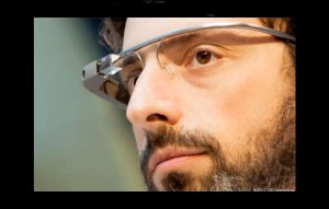 Google co-founder Sergey Brin wearing Google Glass. Photo/James Martin/CNET