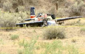 Edward Wilson Claugus of Incline died June 23 flying near the Oregon-Idaho border. Photo/Troy Colson/KTVB-TV