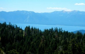 Hazy skies in Lake Tahoe on July 14 are from fires outside the basin. A station at LTCC will soon be able to monitor the air quality. Photo/LTN