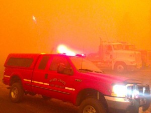 Several Tahoe firefighters have been working the Rim Fire.