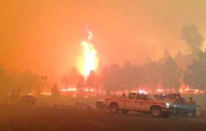 The Rim Fire on Aug. 21. Photos/ Greg Smith