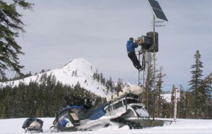 Cloud seeding in the Sierra Nevada. Photo/DRI