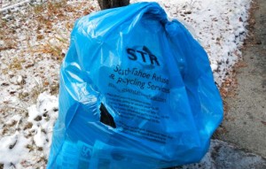 South Tahoe Refuse collects a substantial amount of its recyclables via blue bags. Photo/LTN