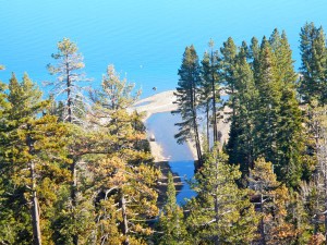 Blackwood Creek flows into Lake Tahoe.