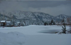 While it looks like winter in Lake Tahoe, California remains parched. Photo/Kathryn Reed