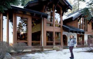 Zari Mansouri outside her home on the western shores of Lake Tahoe. Her condo is in a development that was the site of Fredo Corleone's fatal fishing trip in 'The Godfather: Part II.' Jason Henry for The Wall Street Journal