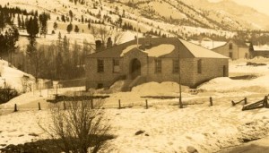 Original schoolhouse in Markleeville. Photo/California State Library