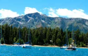 A minimal amount of snow remains on Mount Tallac. Photo/LTN