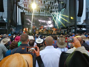 People were on their feet for most of the entire sold-out show.