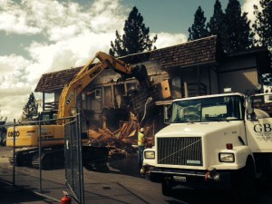 The building being razed Sept. 16. Photo/Provided