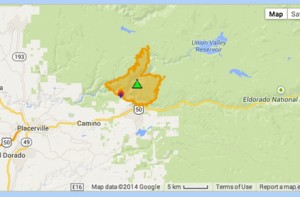 King Fire Growing, Highway 50 Closed - Lake Tahoe Newslake Tahoe News