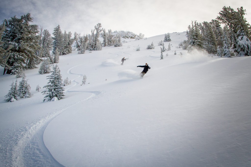 Making turns in fresh powder near Mt. Rose on Dec. 6. Photos/Chris Bartkowski