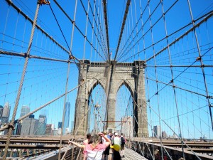 The Brooklyn Bridge was built in the 1800s.