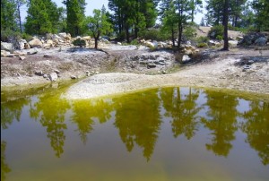 A Sierra Nevada Conservancy pilot project is intended to reduce contaminated runoff from an abandoned mine in Nevada County. Bob Kingman / Sierra Nevada Conservancy