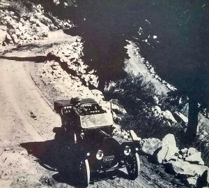 Old Echo Summit Road in 1918. Photo/Lake Tahoe Historical Society