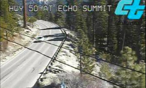 With today's technology, a simple mouse click produces a live webcam view of Highway 50 traffic over Echo Summit: