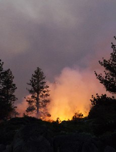 More than 1,100 people are working to suppress the lightning-caused Washington Fire near Markleeville. Photo/Carolyn E. Wright/Copyright