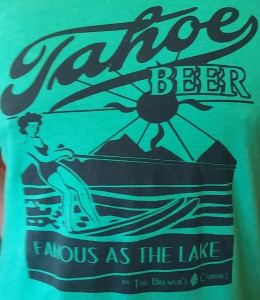 Brewer's Cabinet sell T-shirts touting Tahoe Beer. Photo/Bill Kingman