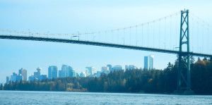 Lions Gate Bridge was completed in 1938.