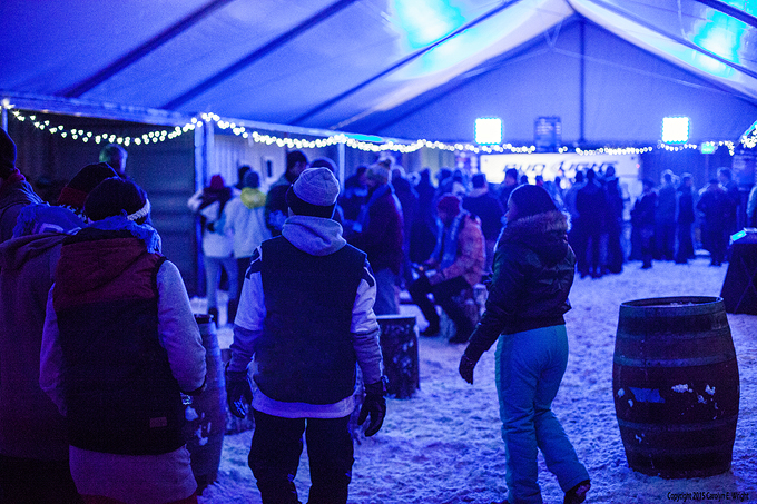 Not everyone believes the  VIP area at SnowGlobe is worth the extra money. Photo Copyright 2015 Carolyn E. Wright